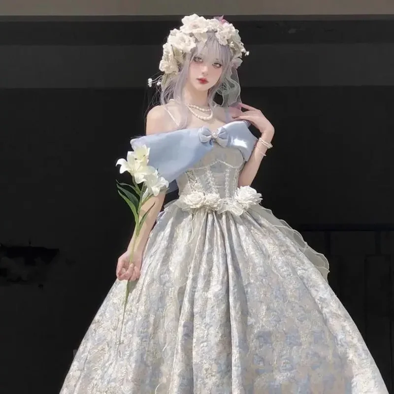 

Japan Lolita Dress No Bustle Sweet Adult Long Skirt Elegant Dress Heavy Industry Pettiskirt 2025 New hot sale