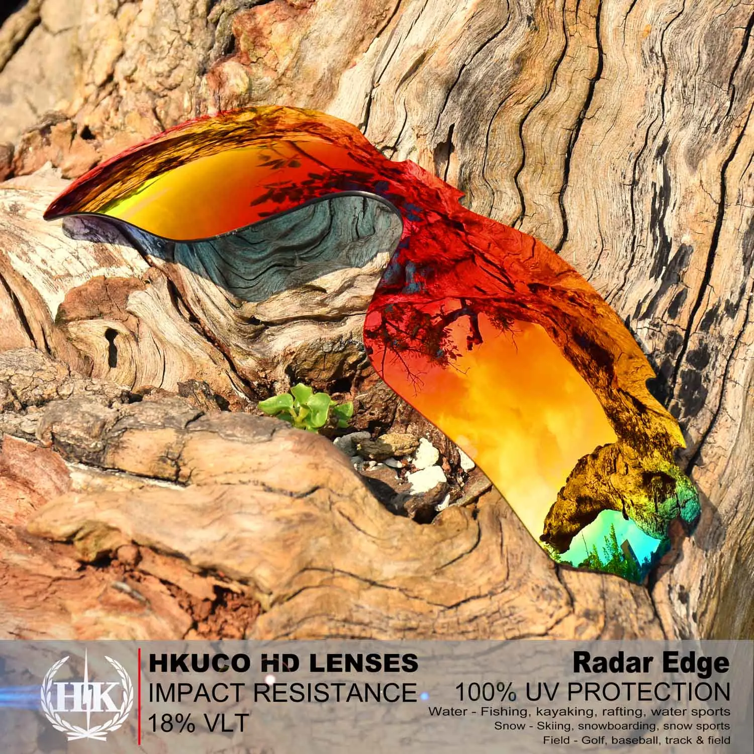 

Мужские сменные линзы Hkuco для солнцезащитных очков Radar Edge, красные поляризационные