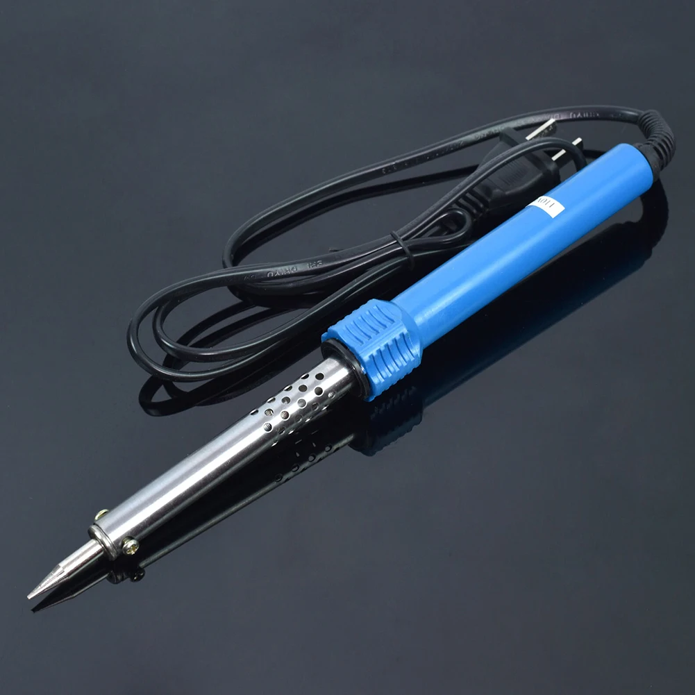 

Brand New Practical Soldering Iron Welding Solder For PC Boards Blue+silver For IC Transistors 110V 200Ω 30W/40W/60W