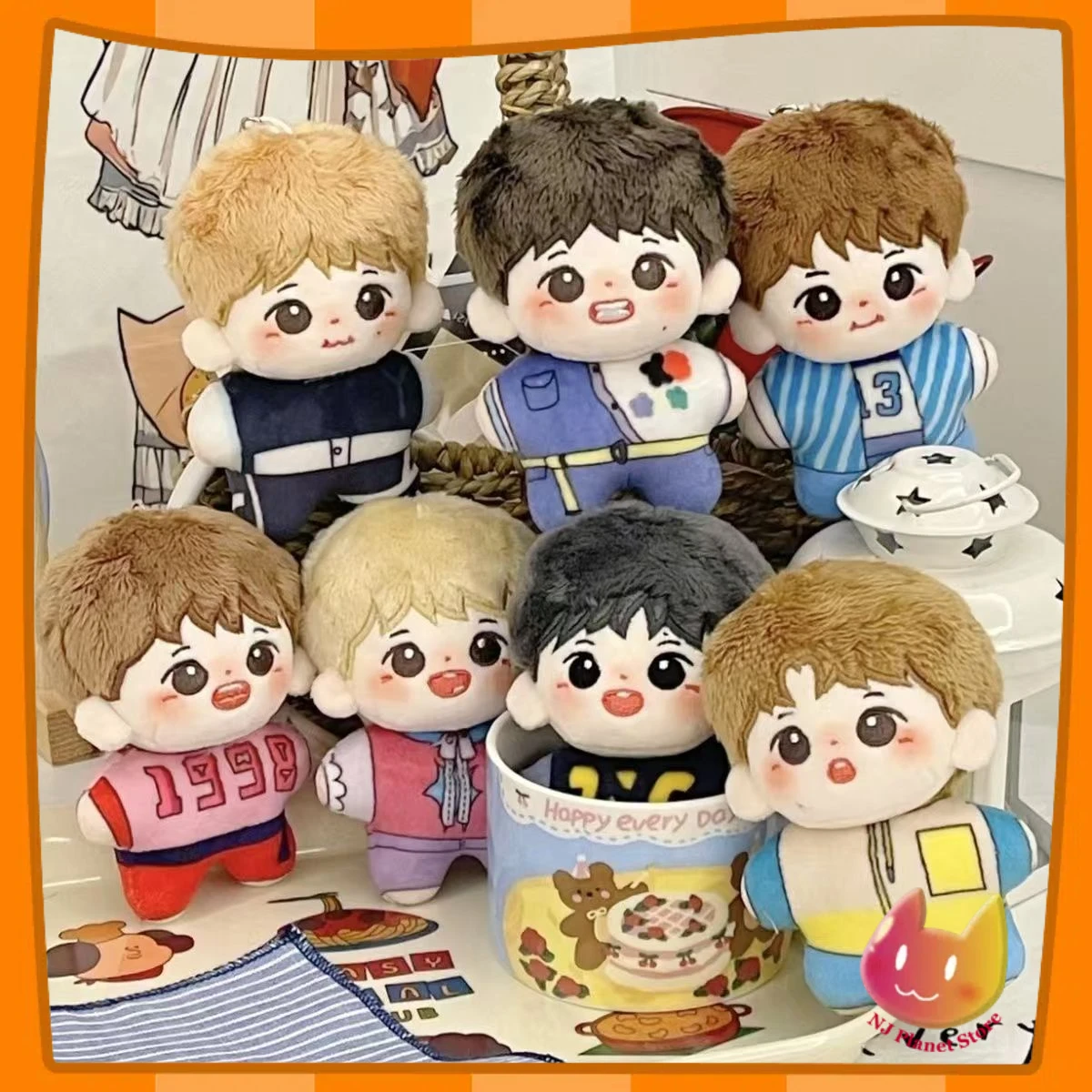 10 Cm TNT Idol Doll Men's Team liu yaowen Cotton Doll For Fans Collection Birthday Gifts Send Friend Key Chain Toys for Kids