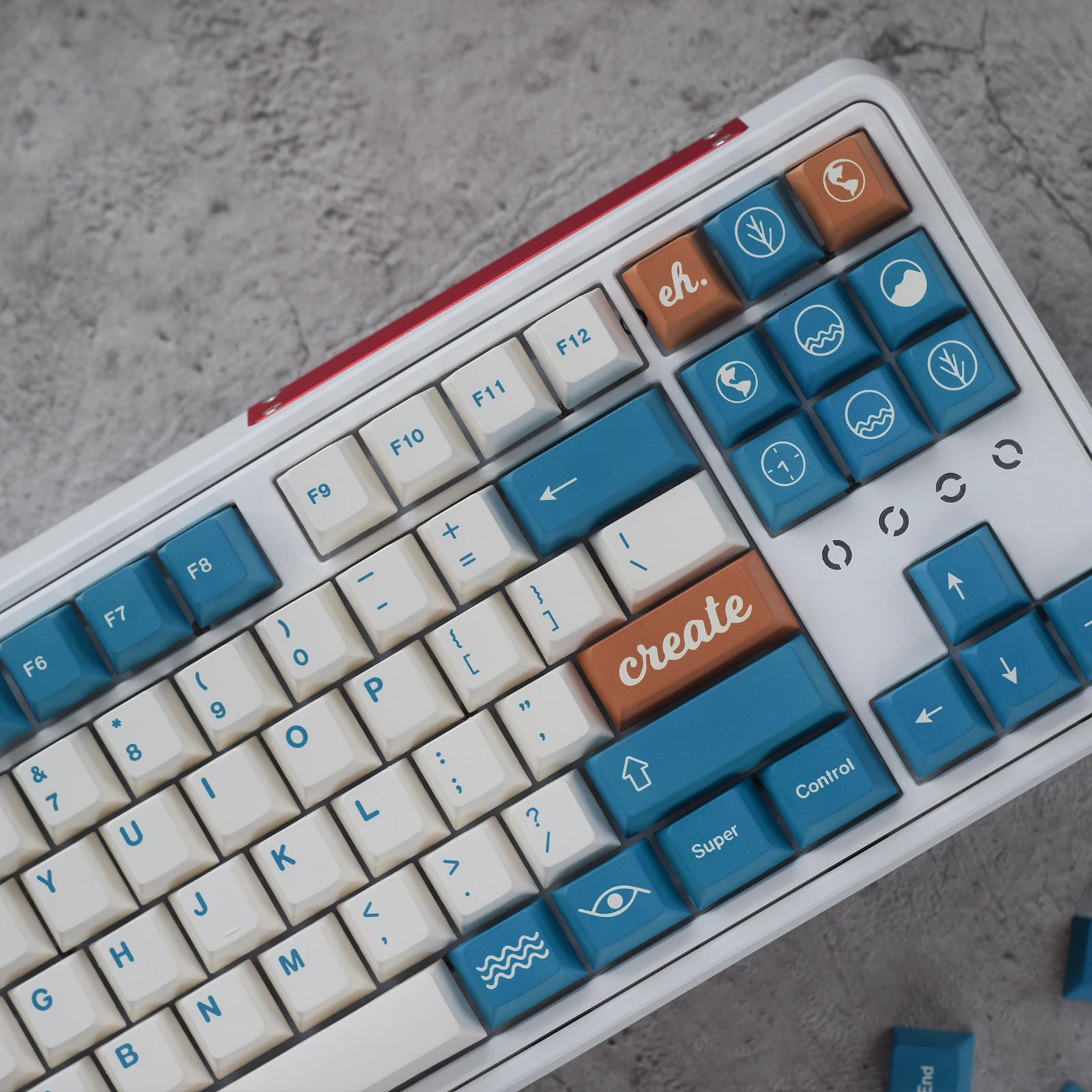 Gmk ปลอกกุญแจ151 PBT เชอร์รี่โปรไฟล์สำหรับแป้นพิมพ์เชิงกลสองช็อตน่ารักอะนิเมะสีขาวสีฟ้า backlit เกมย้อม-ชุดคีย์ย่อย