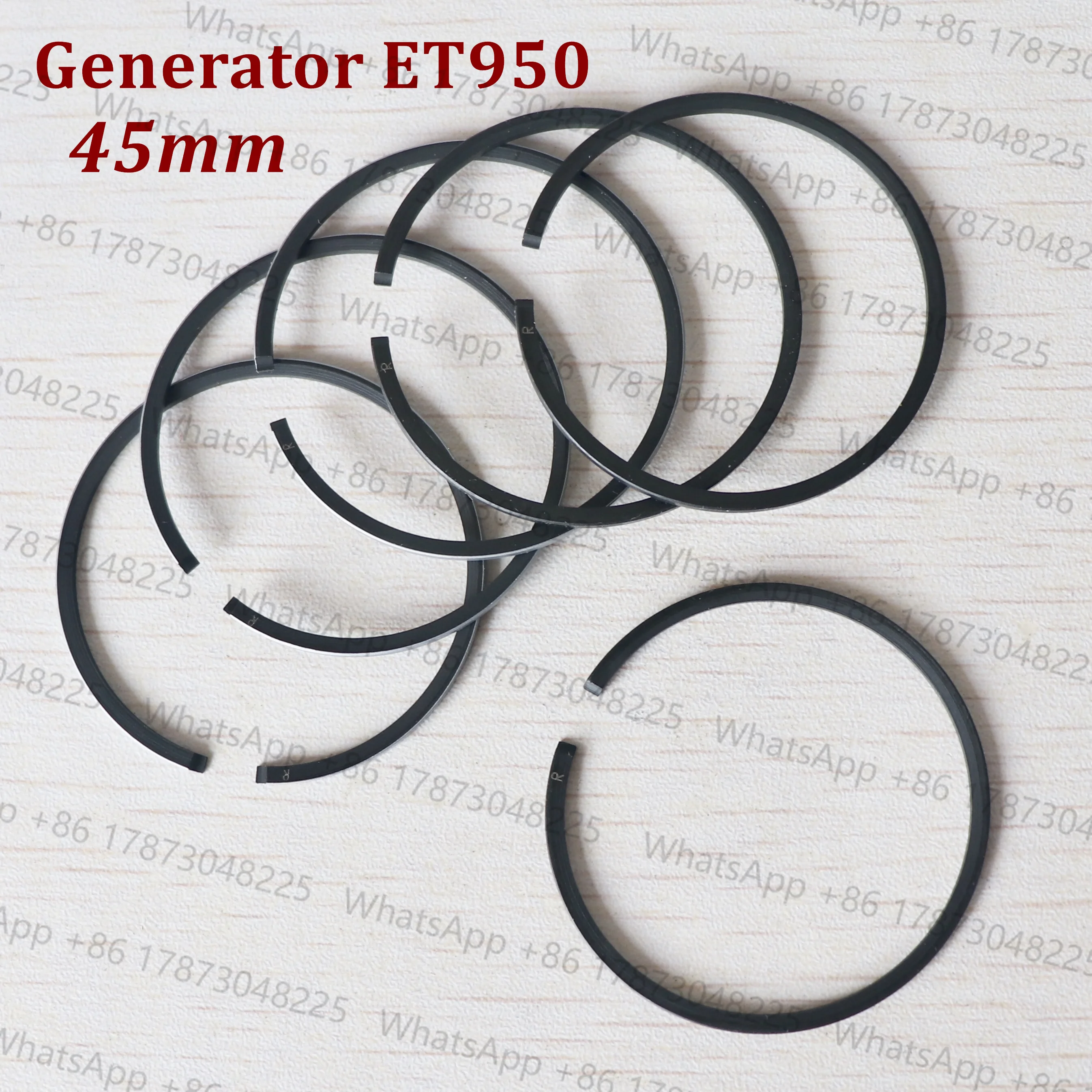 6Pcs 45mm Piston Rings For ET950  generator Replacement