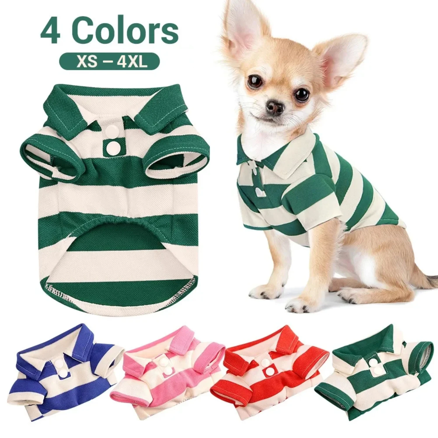 Pet Dog Shirt Summer Dog Clothes Casual Clothing  Small Large Dogs Cats T-shirt Chihuahua Pug Costumes Yorkshire Shirts