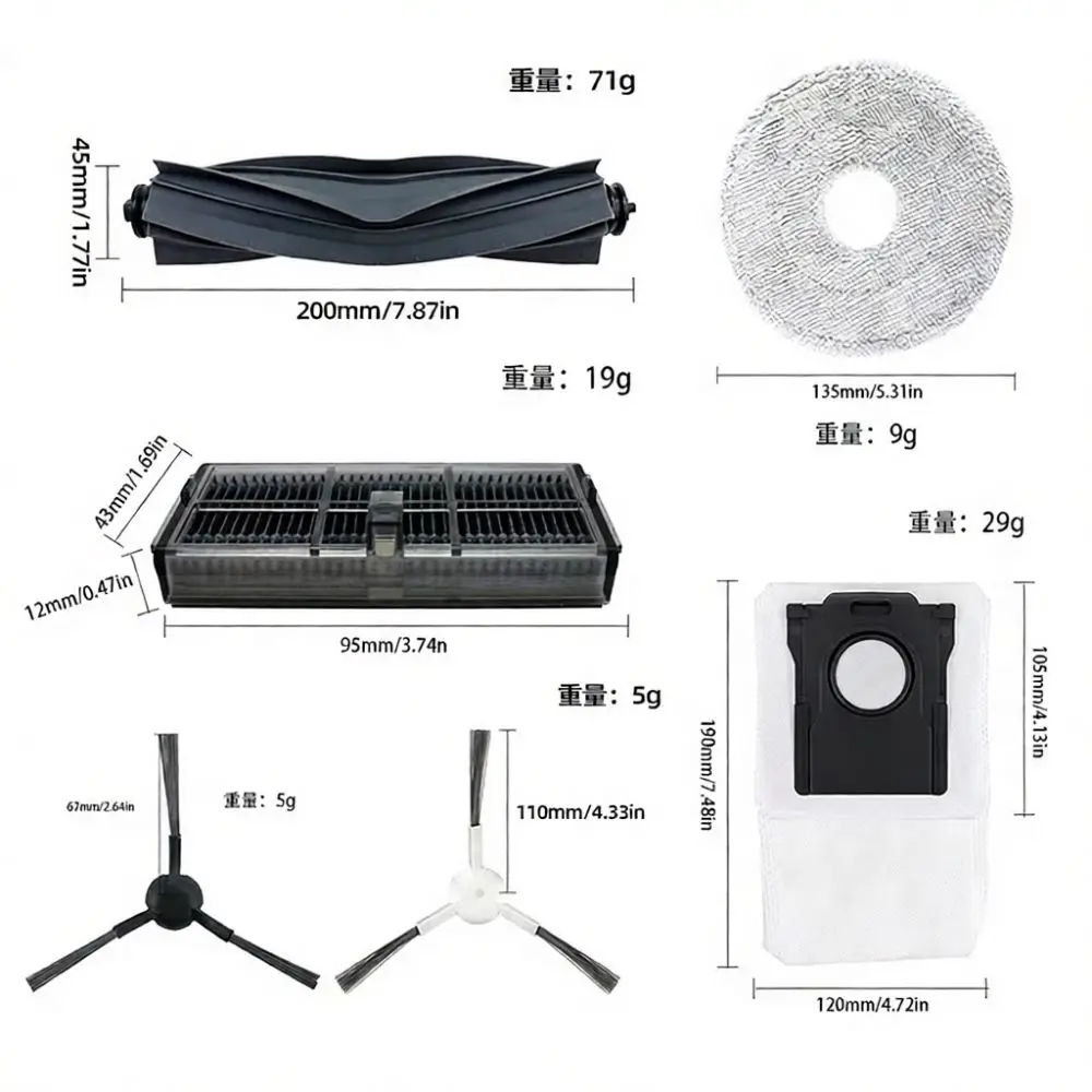 Main Brush Parts For Dreame L10s Pro Ultra Heat Mova E30 Ultra Vacuum Cleaner Robot Replacement Accessory