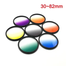 30 37 40.5 43 52 55 58 67 72 77 82mm Graduated Color Filter Camera lens Filter Kit for Canon EOS Lens