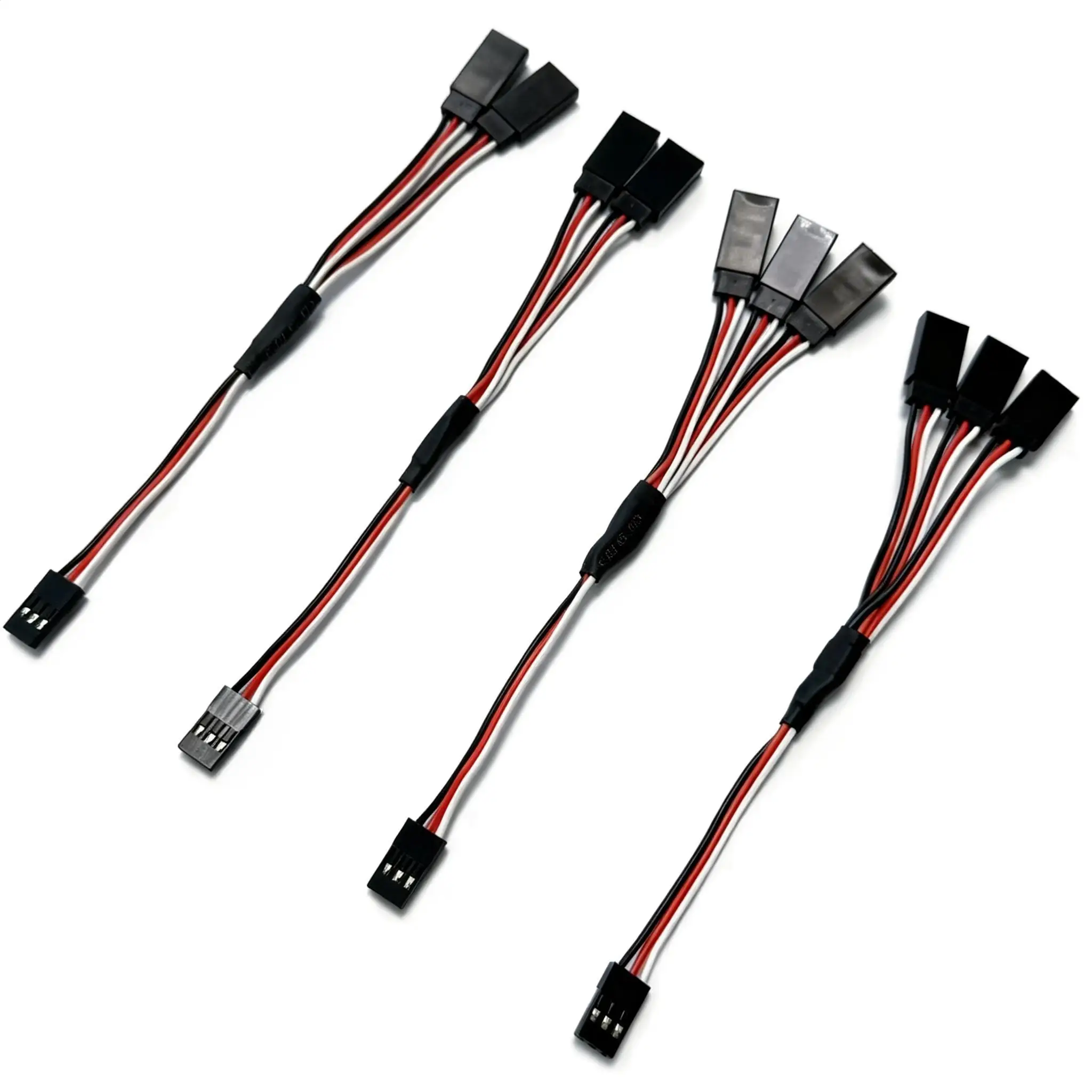 1/5/10PCS 100/150/200/300/500mm RC Servo Y Splitter Cable 1 to 2 3 Male to Female JR Futaba Extension Lead for RC Airplane Car