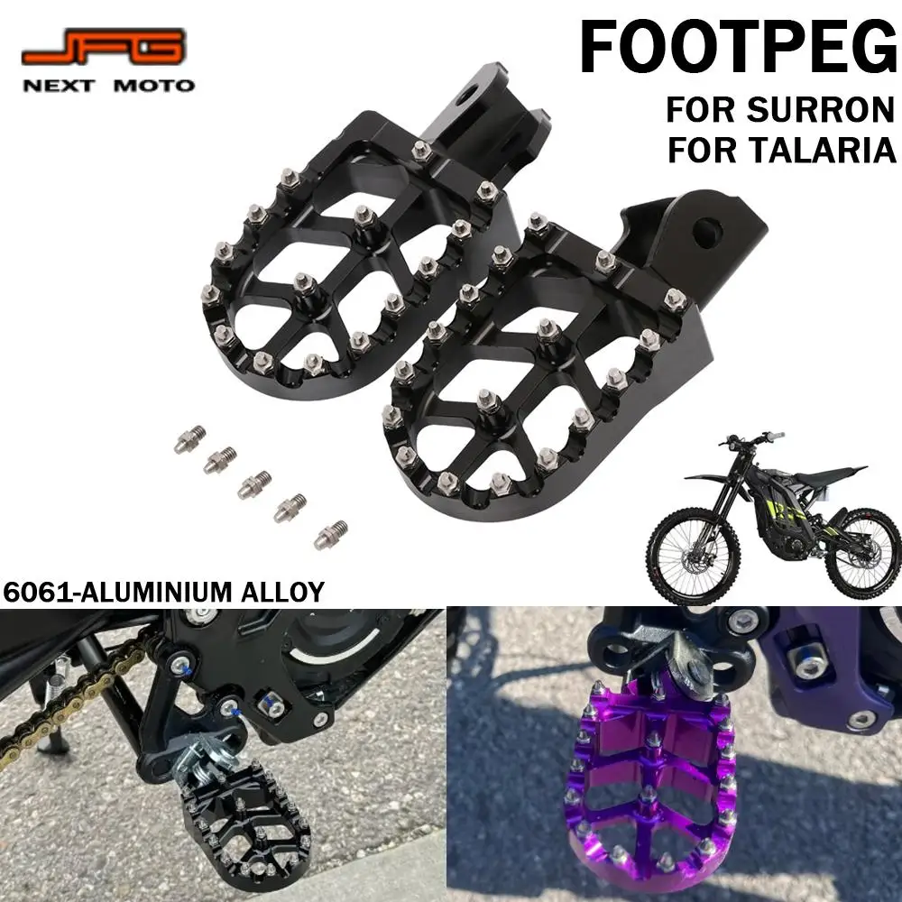 CNC Foot Pegs Rest Footpegs Rests Motorcycle Pedal For Surron Light Bee X/S Talaria Sting XXX MX4 E-ride Electric Dirt Bike