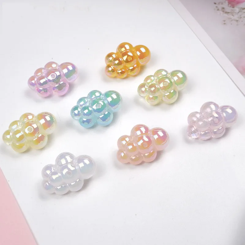 

Бусины пластиковые акриловые в форме облака, 30 х2х15 мм, 50 шт.