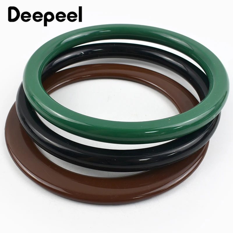 4/10Pcs 10/11.4cm Round Plastic O Ring Bag Handle Purse Frame Handbag Kiss Clasp Bracket DIY Handmade Bags Sewing Accessories