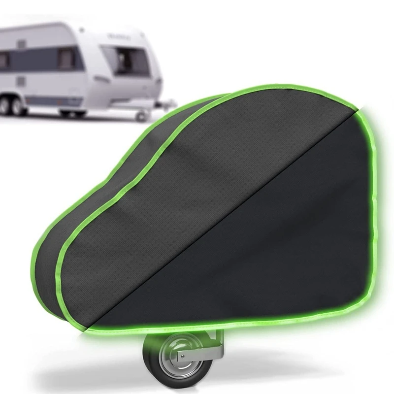 Drawbar Cover With Reflective Edge Universal Caravan Drawbar Cover With Double Click Lock For Trailer Coupling Cover