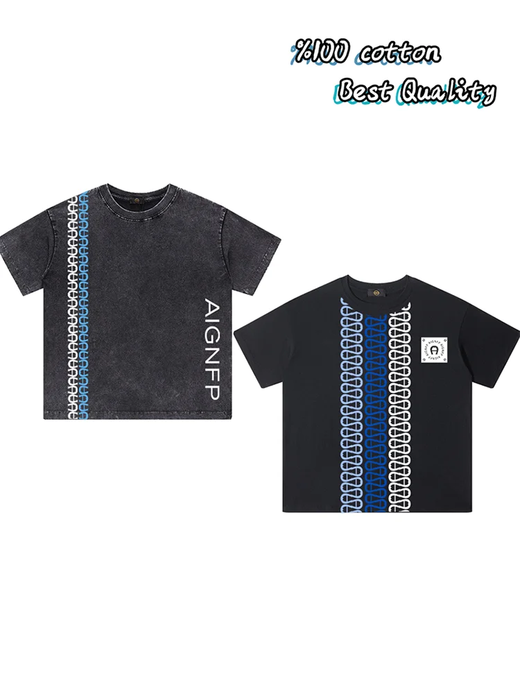 

Fashion Kids T-shirt 2025 New Street Casual Wear Trend O Neck Tops Short sleeve Children's clothing Vacation Outings Boys Tees