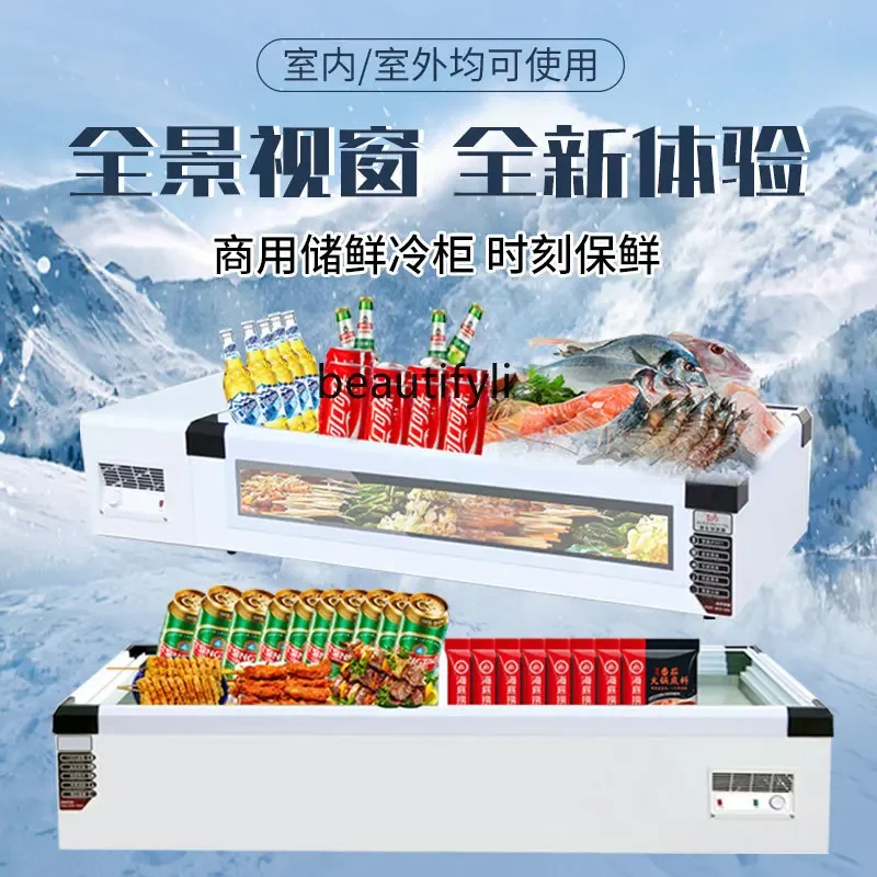 Armário de exibição refrigerado A61, barraca de triciclo, freezer, espeto frito de lanche, freezer removível de mesa, manutenção comercial fresca