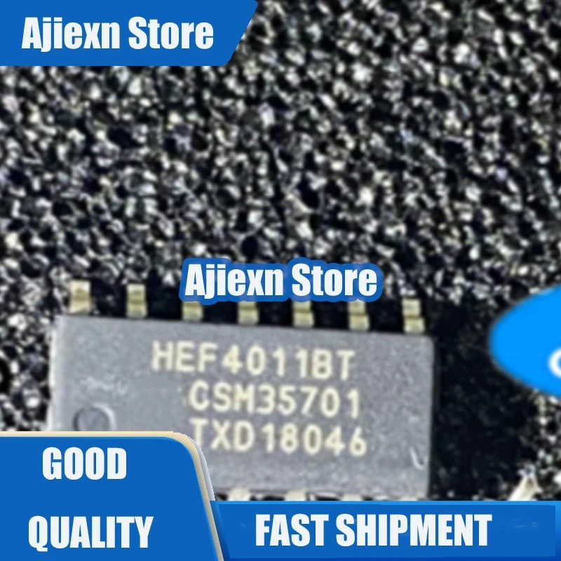 50Pcs  HEF4011BT HEF4011 SOP14 Four channel 2-input NAND gate in stock  100% new and original