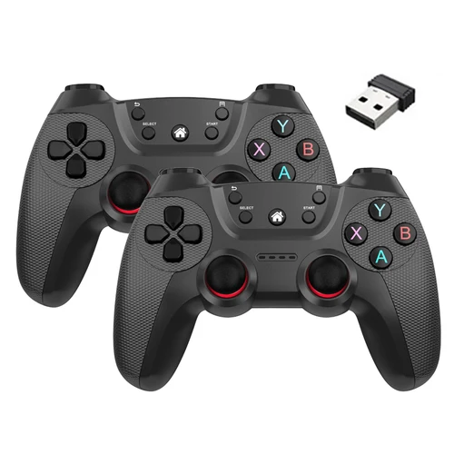 Imagen 2 del producto BOYHOM-controlador de juego doble inalámbrico para teléfono Linux/Android, palo de juego, PC, Smart TV Box, Joystick de gamepad de 2,4G