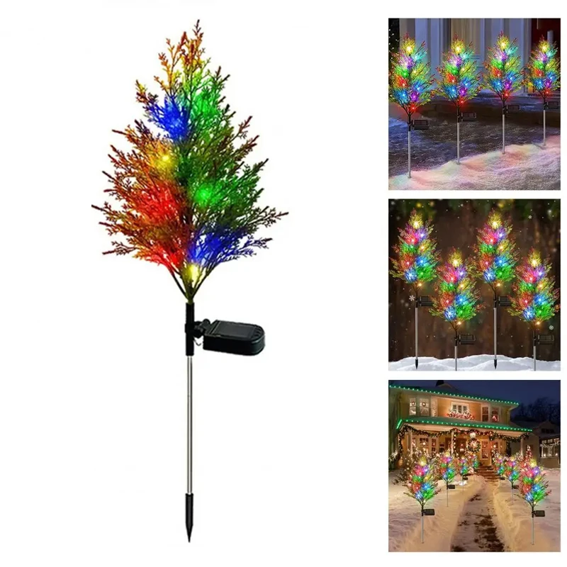 

Solar LED Christmas Tree Decoration Outdoor Waterproof Garden Courtyard Porch New Year's Party Christmas Party Buried Lights