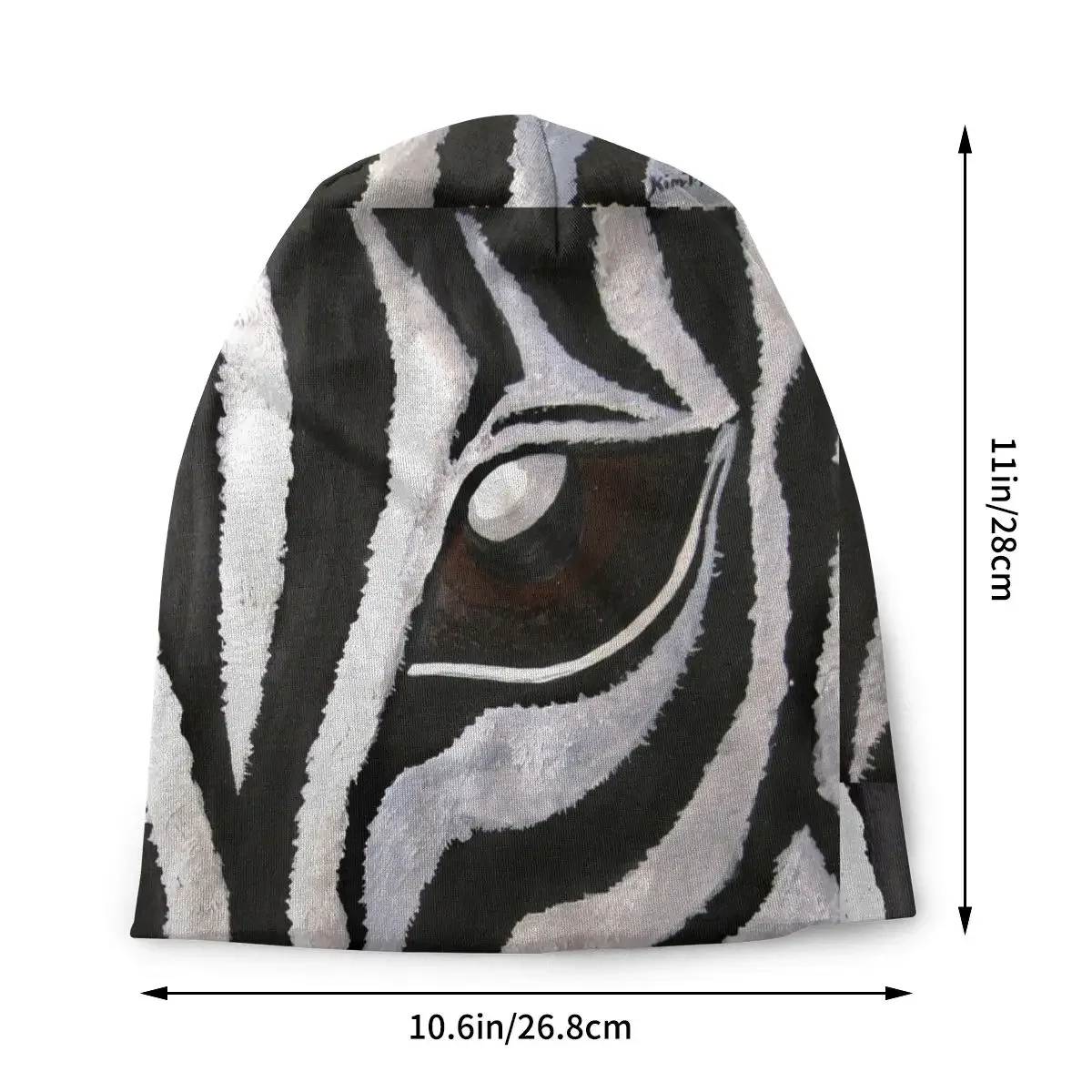 Eye Thin Skullies Beanies Fashion Caps For Men Women Zebra Animal Ski Caps Bonnet Hats