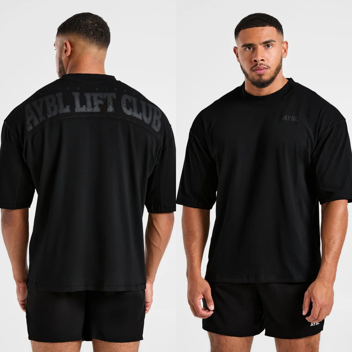 Lift Club Distressed Oversized GYM Fitness Sports Brand Graphic Tee Cotton Men Women T-Shirt Workout Top