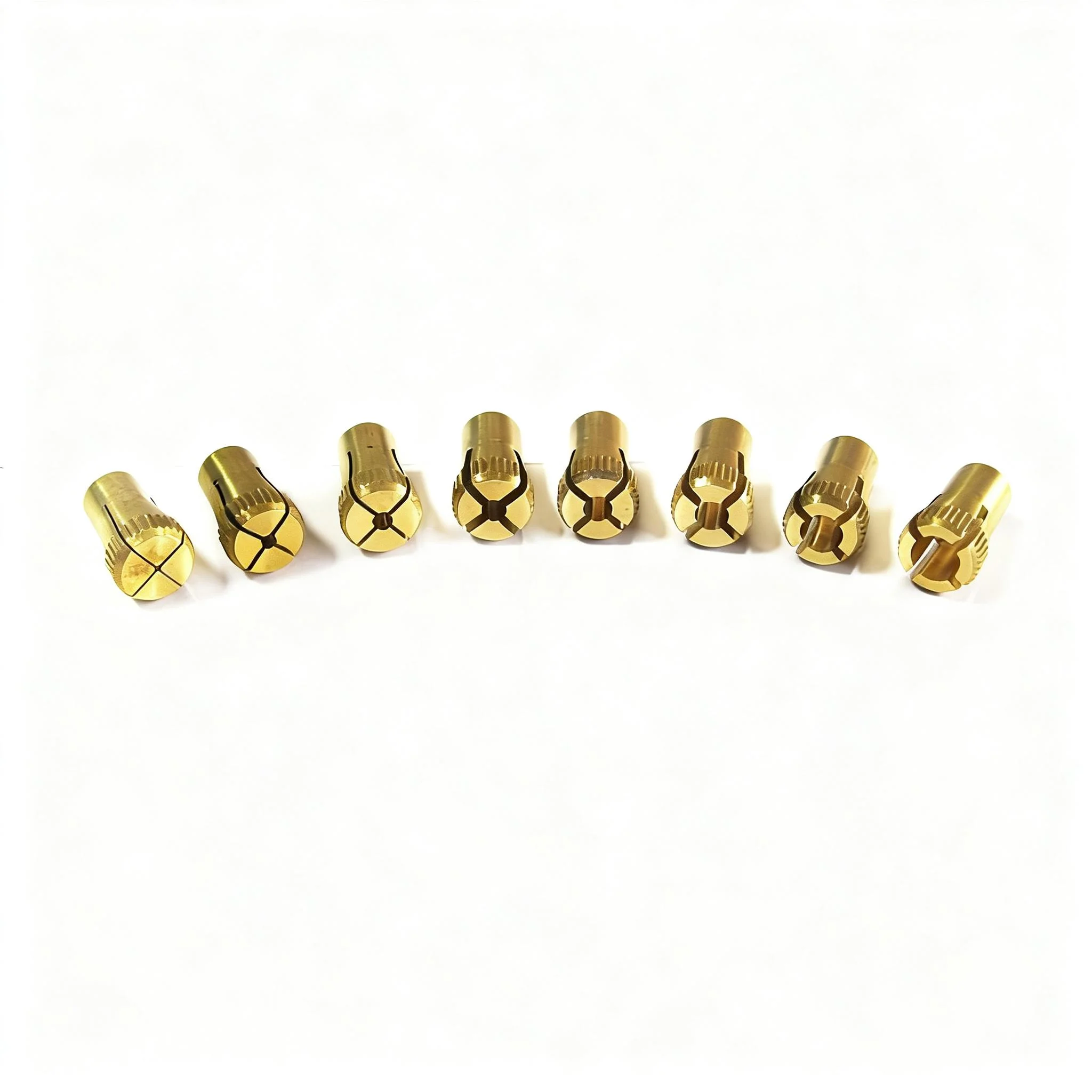 Copper Collet 8 Pieces a Set 1mm.2mm,2.5mm,3mm,3.5mm,4mm,5mm,6mm Dedicated Zhouyu The First Tool Mini Machine Accessory