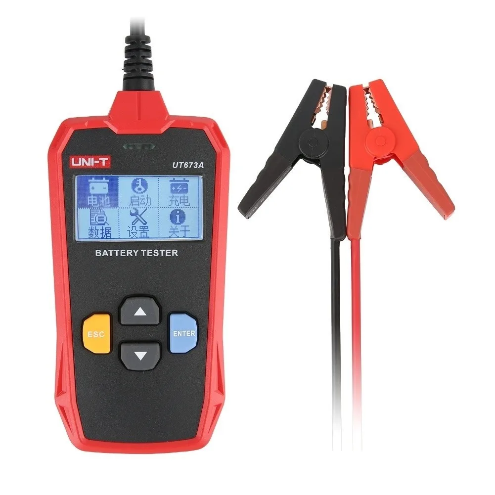 UNI-T UT673A UT675A Car Battery Tester 12V/24V DC Load Tester Capacity Meter Battery Checker- Starting System Testing