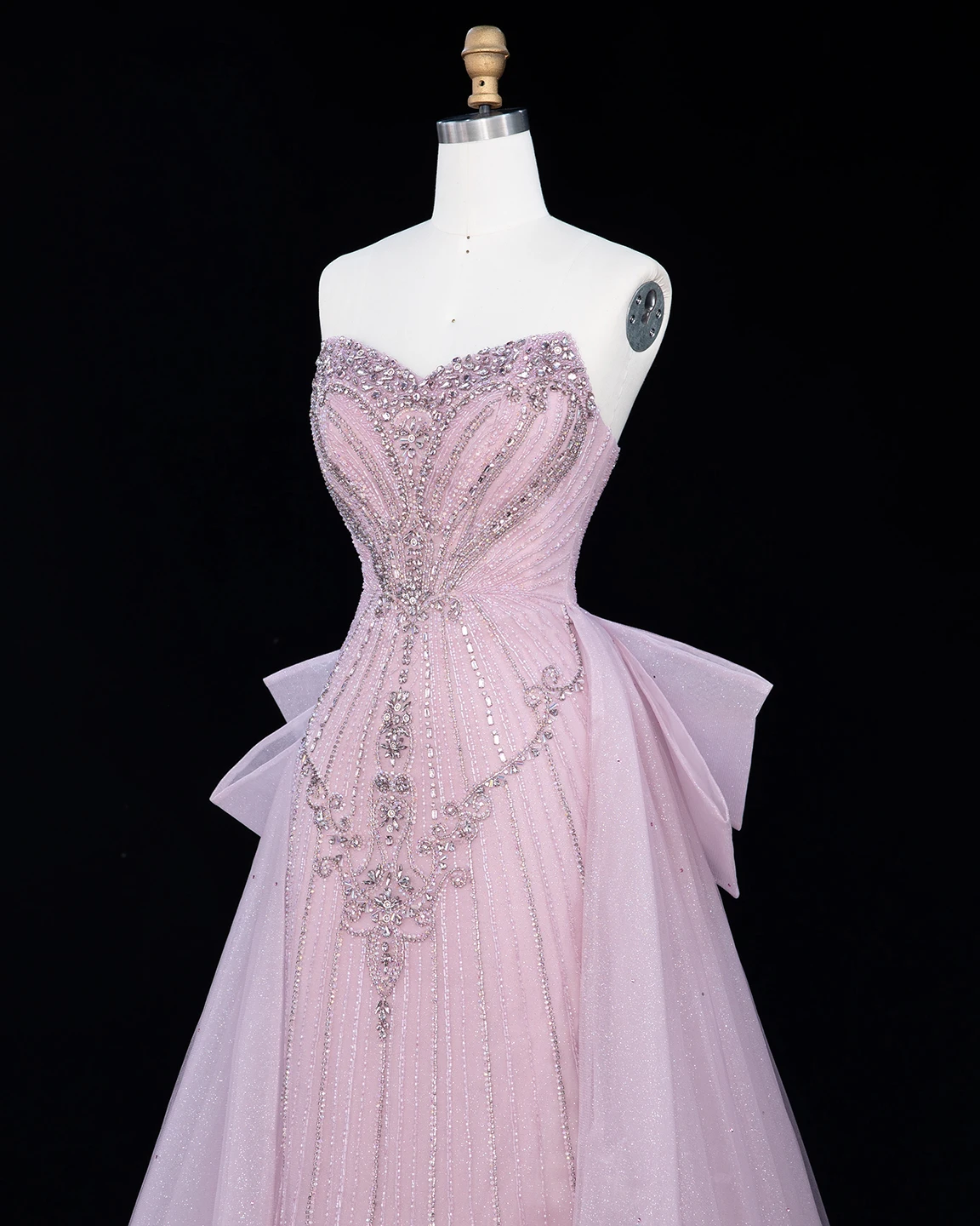 Sharon Said Abendkleid Luxus Meerjungfrau Sweetheart Tüll Perlen Kristalle Dubai Formelles Party-Hochzeitsgast-Kleid SS068 Maßanfertigung – Detail 7