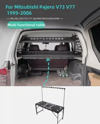For Mitsubishi Pajero V73 V77 1999-2006 Car Storage Molle Panels Shelf Modular System Trunk Organizer Rear Boot Cargo Racks Car