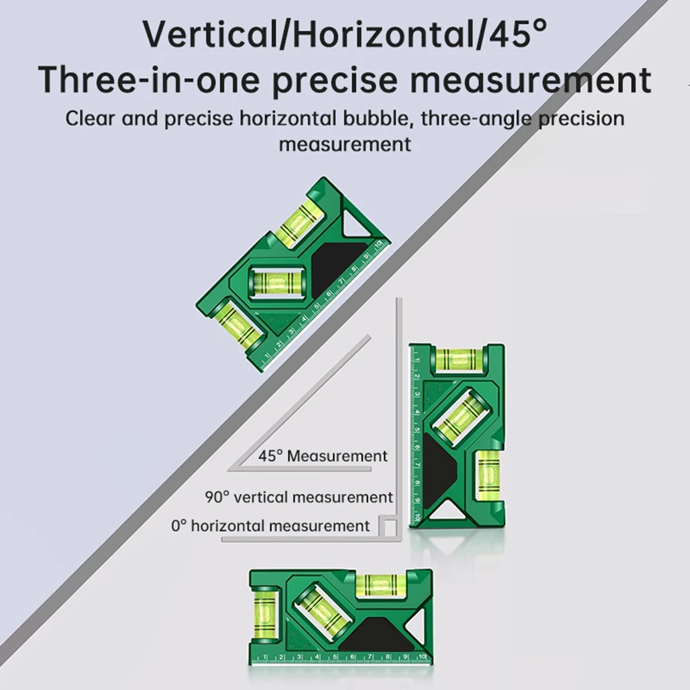 Gauge High-precision Horizontal Vertical Measure Metric Ruler Protractor Home Portable Magnetic Pocket Level Gauge Mini Level
