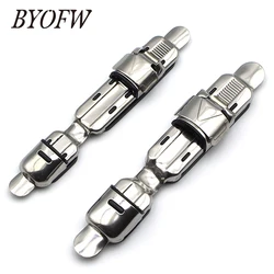 BYOFW 1PC Adjustable Plate Reel Seat Stainless Steel Replacement Rod Building Resistant Clip High Quality Fishing Accessories