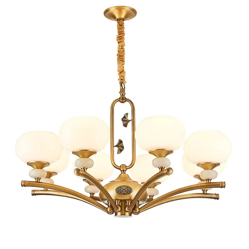 

New Chinese style living room chandelier full, copper hall bedroom