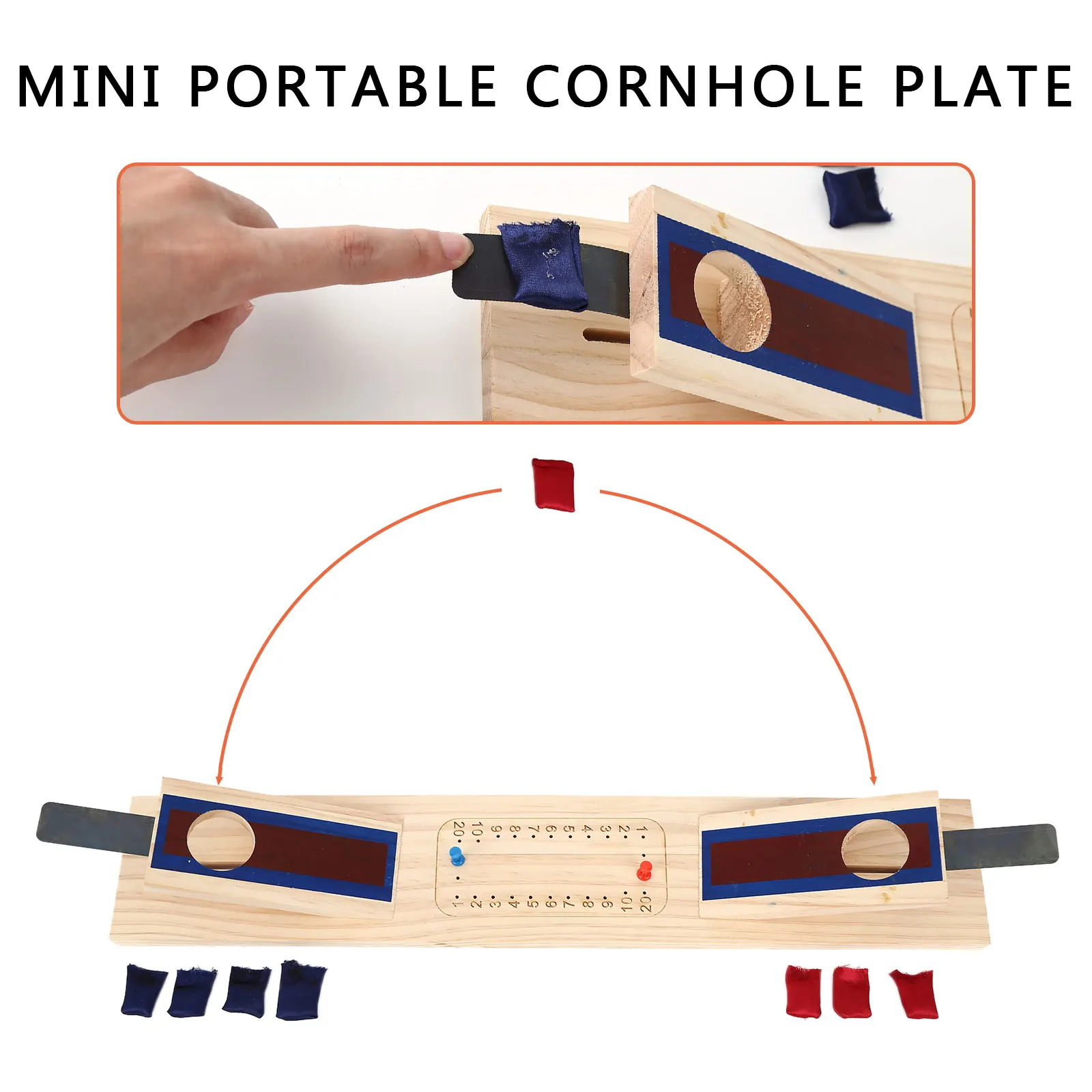 Classic Cornhole Set Cornhole Set Includes Corn Hole Boards 8 Bean Bags Party Games Board For Outdoor Indoor Gaming Family Fun