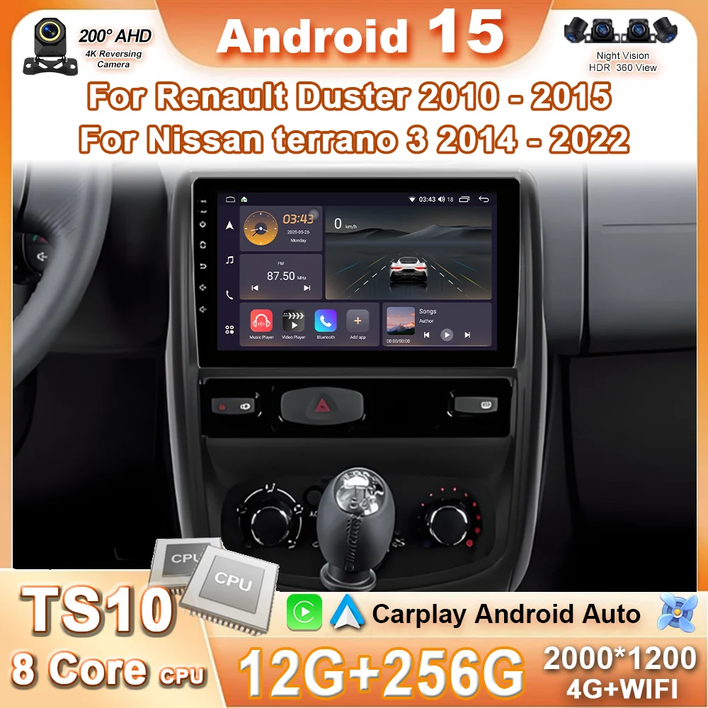 

Android 15 Carplay Auto Car Radio For Renault Duster 1 2010 2011 2012 2013 2014 2015 Auto Multimedia GPS Player Stereo Head Unit