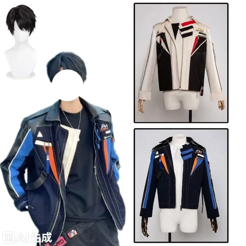 

Caleb Coat Unisex Game Love and Deepspace Cosplay Costume Cool Jacket Pilot Uniform Wig Comic Con Role Play Hooded Sweatshirt