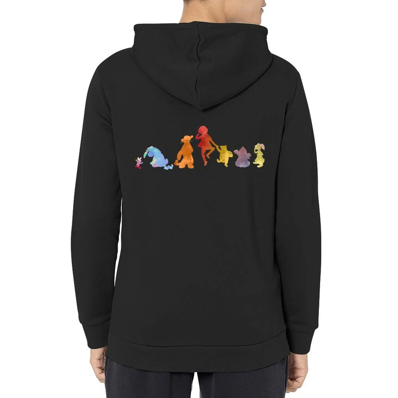 ملابس بقلنسوة للرجال والنساء من Boy Girls Team Style Friends Inspired Silhouette Great للرجال والنساء مقاس كبير