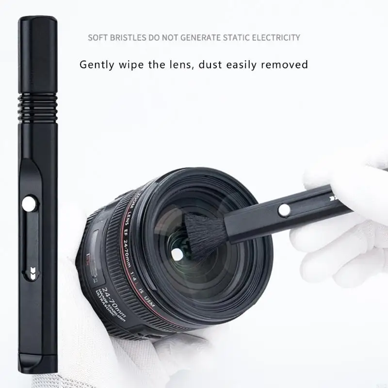 Advanced Camera Lens Dust Removal Pen With Double Function Carbon Heads For Professional Photographers 83CF