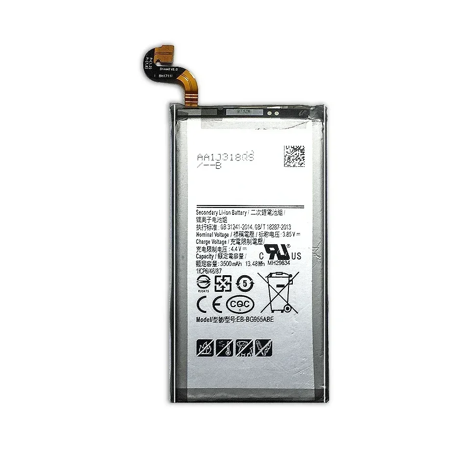 Batterie pour Samsung Galaxy S8 Plus EB-BG955ABA EB-BG955ABE G9550 S8Plus SM-G9 SM-G955 G955 3500mAh batterie de remplacement