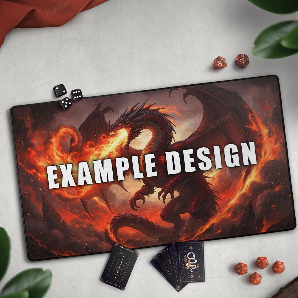 Custom Mouse Pad TCG Playmat,Optional Card Zones,Large Extended Mat,Player Gift,24