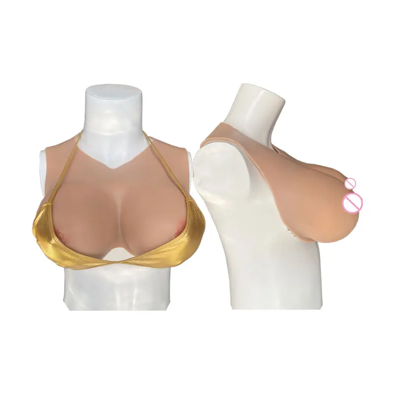 

Realistic Silicone Breast Forms Enhance for Transgender Trans Celebrities Crossdressers Cosplay - Skin Nipple Areola Plump Shake