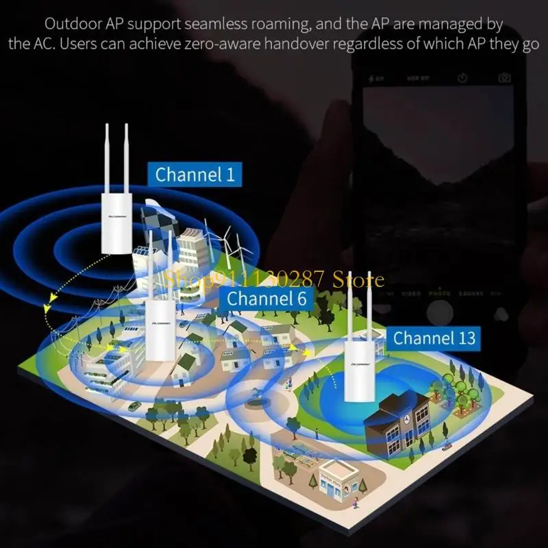 

J1HC CFEW71 2.4GHz Outdoor 300Mbps High Power Omnidirectional Coverage Access Point