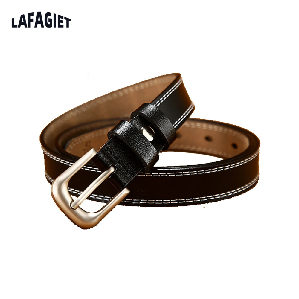 Ремень из натуральной кожи Женский, тонкий пояс, Повседневная ветровка для джинсов, классический стиль, подарок для женщин