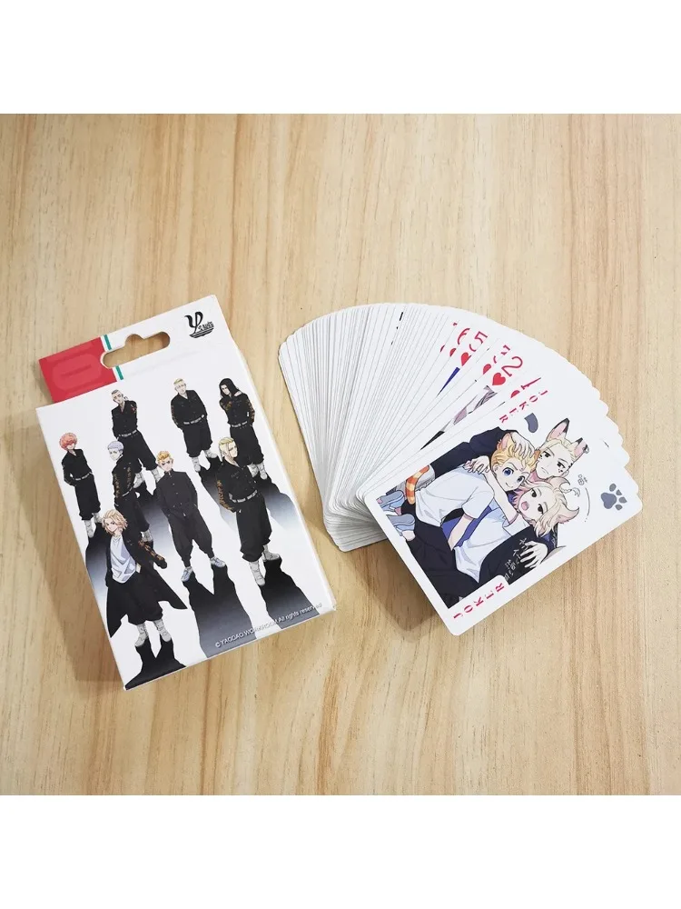 Cartes de Poker Anime Tokyo Revengers, cartes de jeu de société Cosplay Matsuno Chifuyu Mikey, boîte de Collection à couverture rigide
