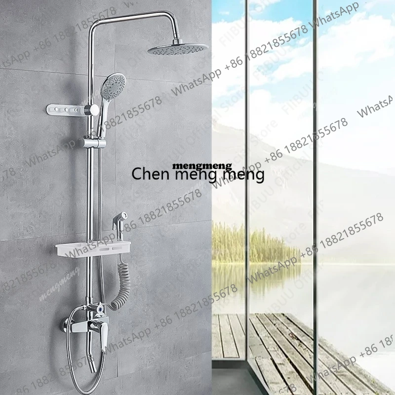 Water Saving Shower Set Multifunction Pressurized Shower System Wall Mounted Showers Handheld Shower Head Bathroom Accessories