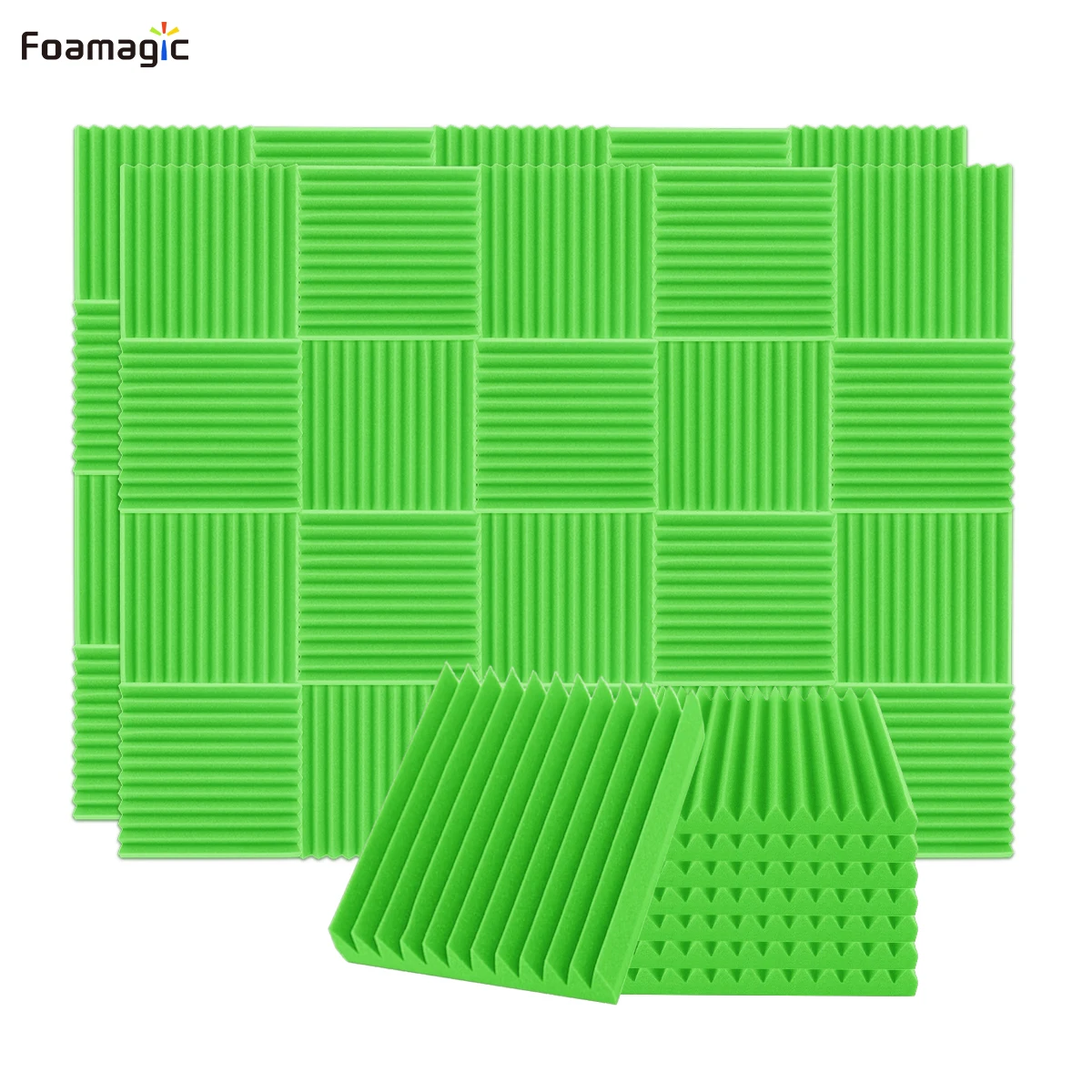 

12"X 12"X 2" Sound Proof Foam Panels, High Density Soundproof Wall Panels for Home Studio, Acoustic Foam