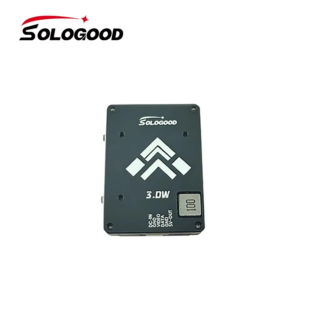 SoloGood 5.8GHz 3W V1.1 VTX 48CH Video Transmitter 25mW/ 1000mW/ 2000mW/ 3000mW adjustable for Long Rang FPV Racing Drone