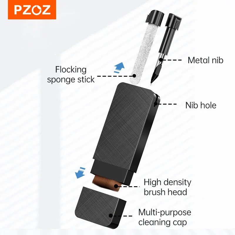 PZOZ Bluetooth Earphones Cleaner Kit for Airpods Pro 3 2 1 Durable Earbuds Case Cleaning Pen Brush Phone Camera Cleaning Tools