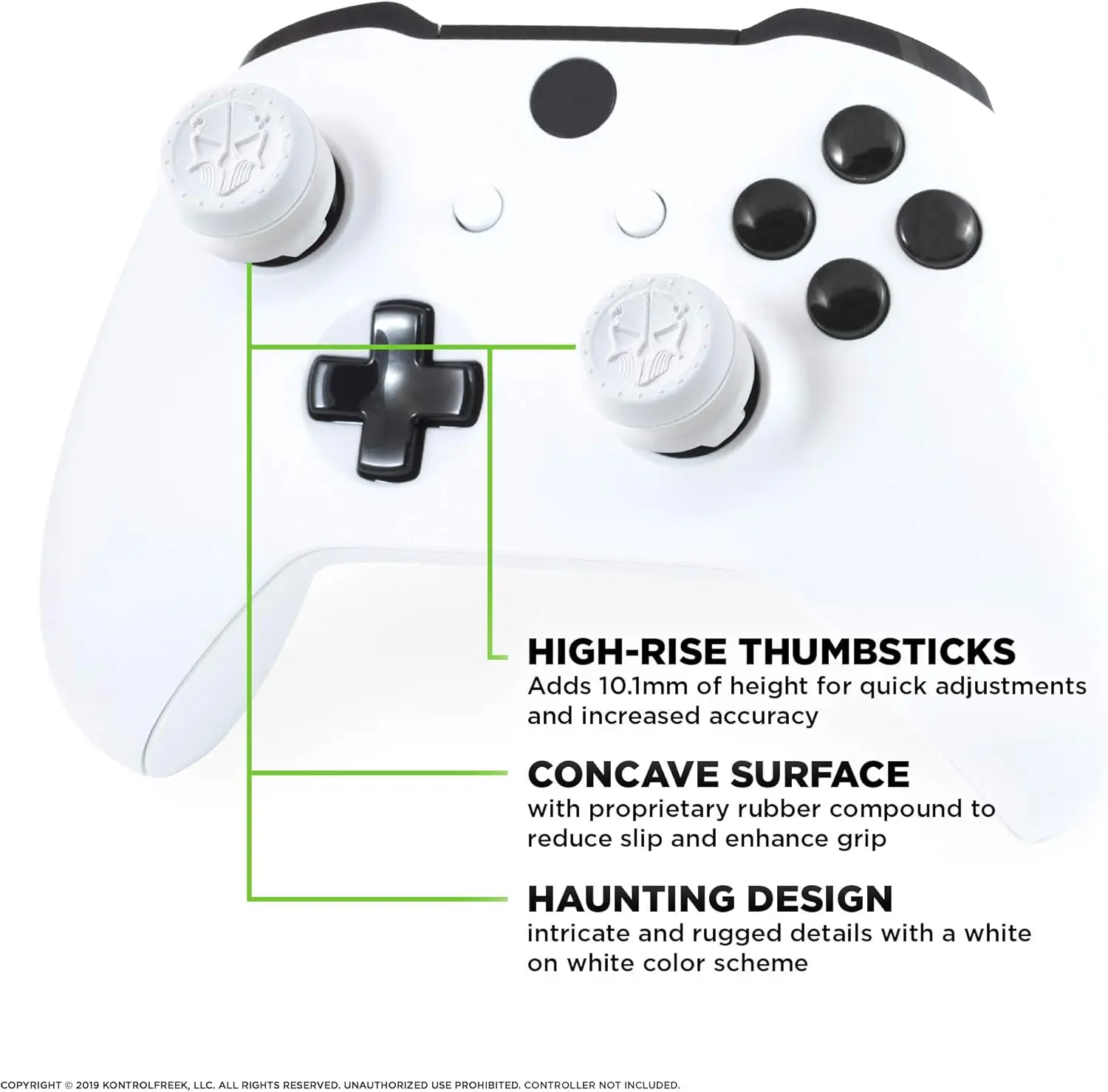 2Pcs Hand Grip Extender Caps für Xbox Serie Game Controller Gamepad Thumb-Stick Griffe High/Low Rise Abdeckungen für Xbox one/One S