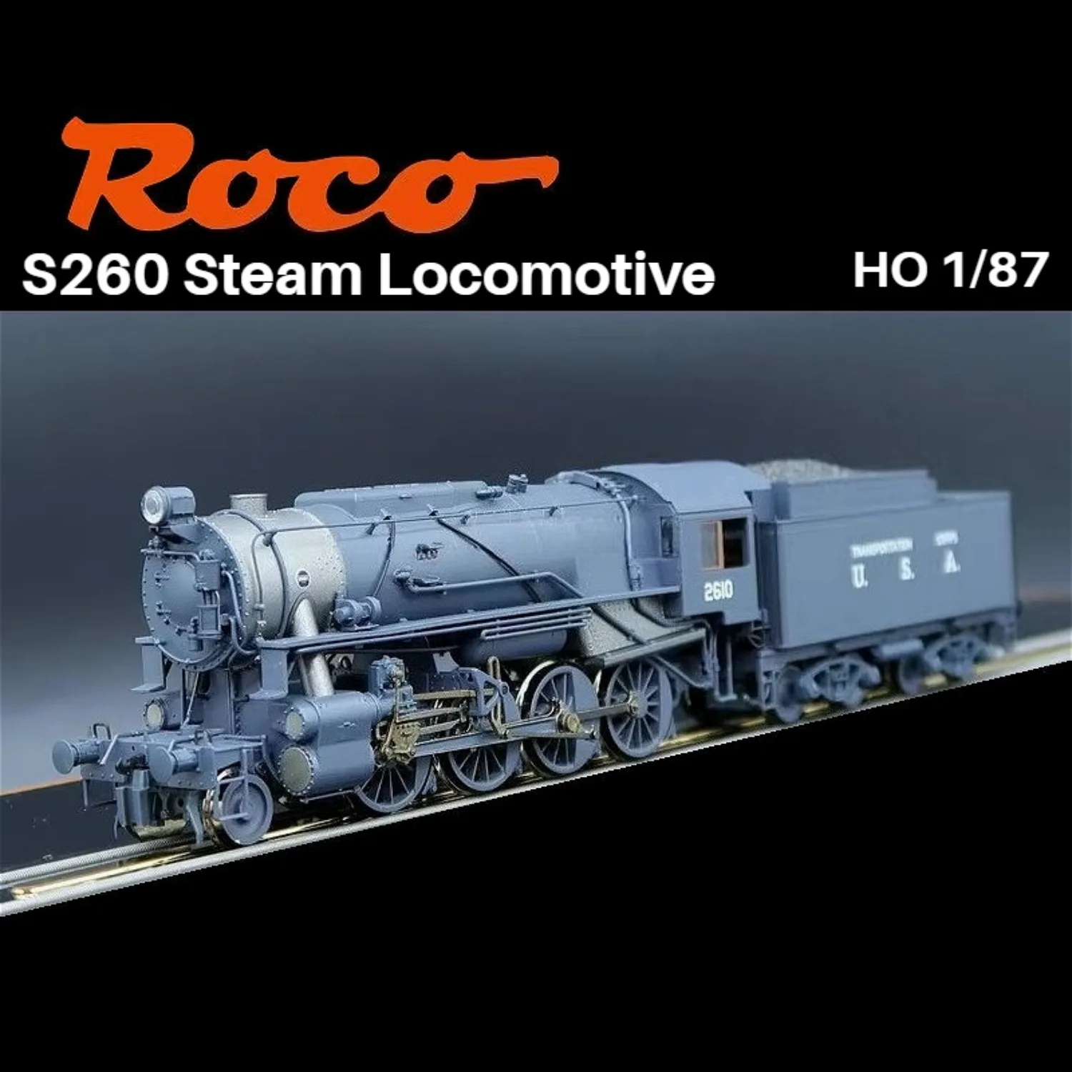 

ROCO HO Тип 1/87 Имитационная модель паровоза No. 2610 72155 Цифровой звуковой эффект Модель поезда Игрушка для мальчика в подарок