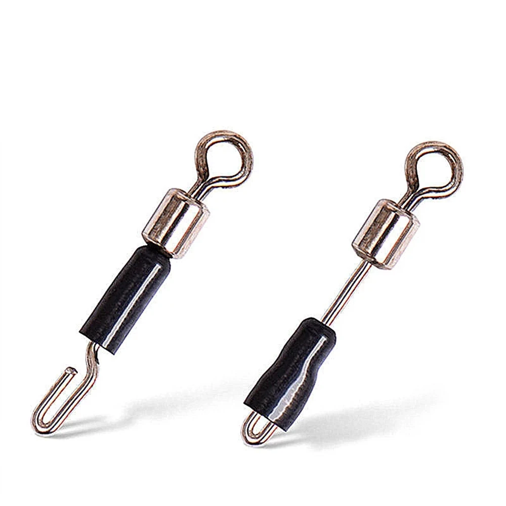 Carp Fishing Connector Quick Change Feeder Swivels Feeder 13/14/15mm Steel 8Word Swivel Snaps Fish Connector Fishing Accessories