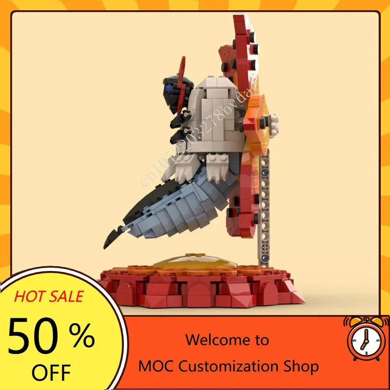 1075 قطعة MOC الساخن بيع Volcarona حديقة الحيوان لتقوم بها بنفسك لغز مجموعة لطيف اكسسوارات المنزل لعبة للأصدقاء الجمعية عيد الميلاد هدية عيد ميلاد