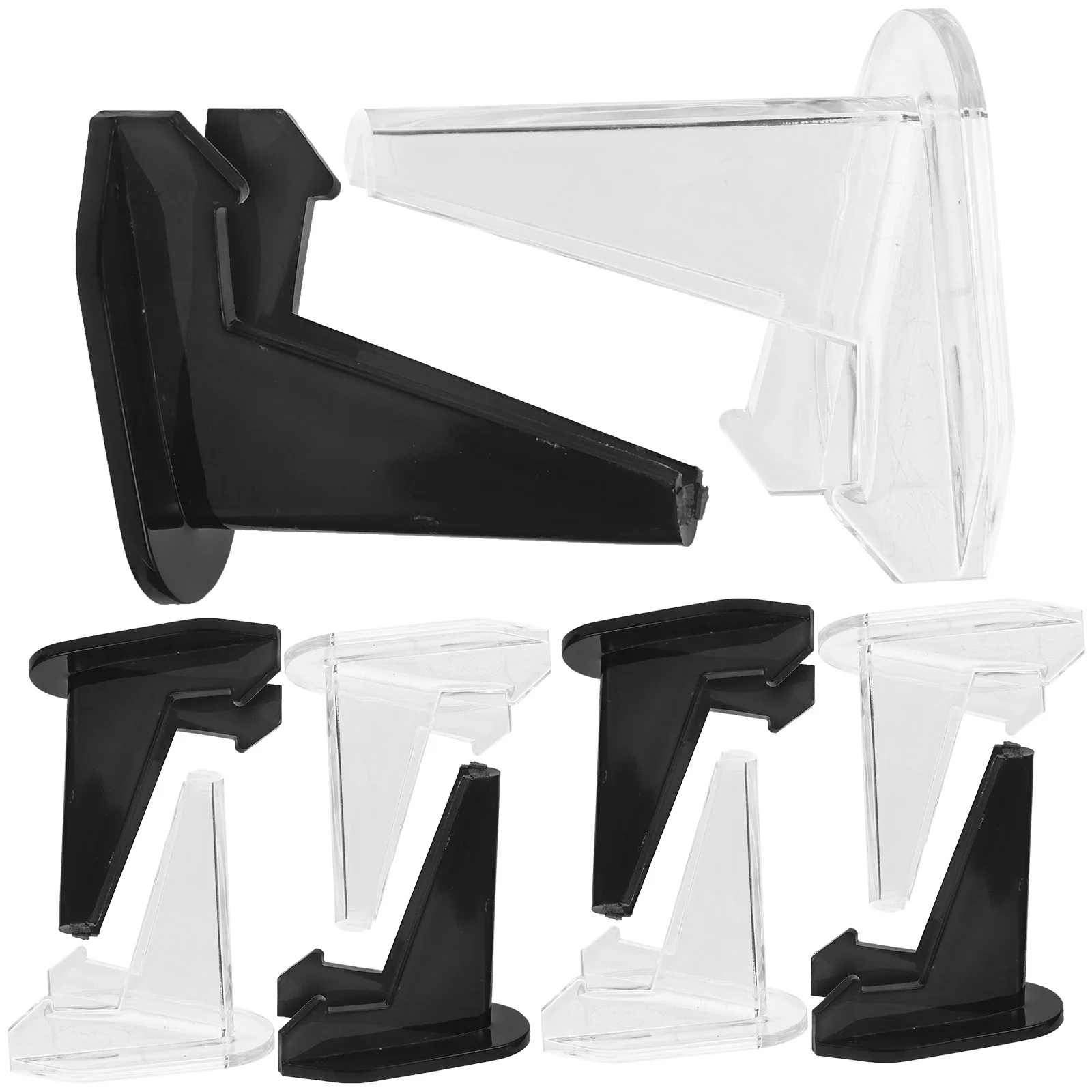 

10pcs Acrylic Easel Stands 8X10Inch Clear Mini Display Stand For Photos Cards Coins Artwork Collectibles Small Plate Holder