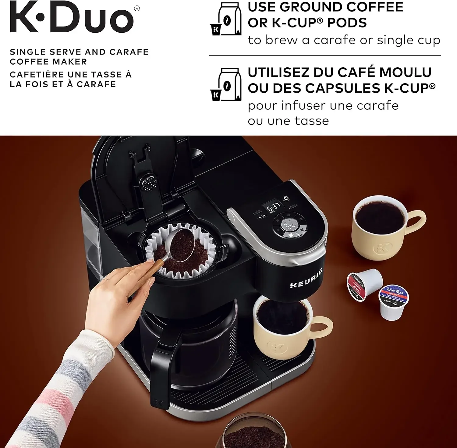 K-Duo Single Serve and Carafe Coffee Maker