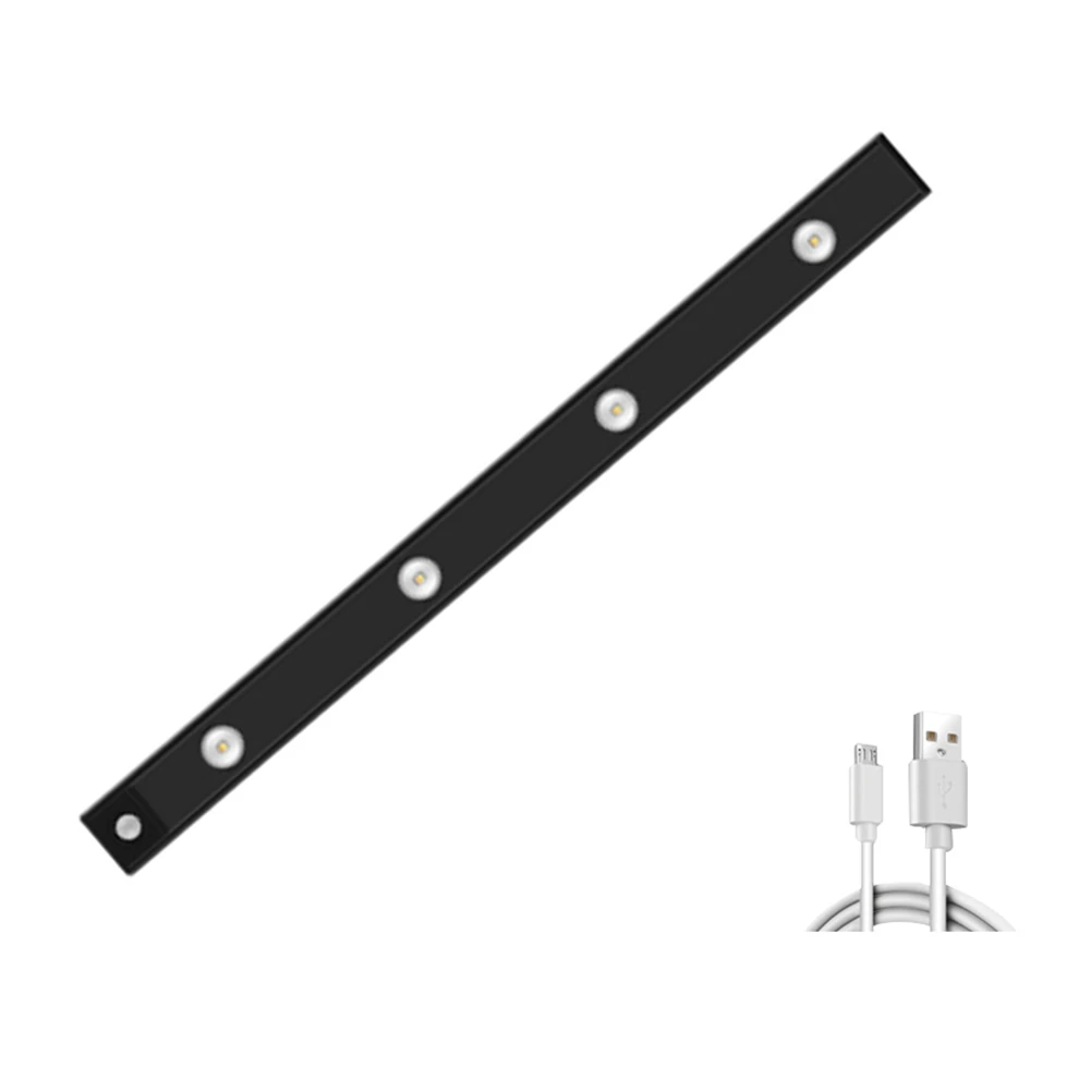 AB02 LED Cabinet Light Motion Sensor Dimmable USB Charging Human Body Induction For Bedroom Entrance
